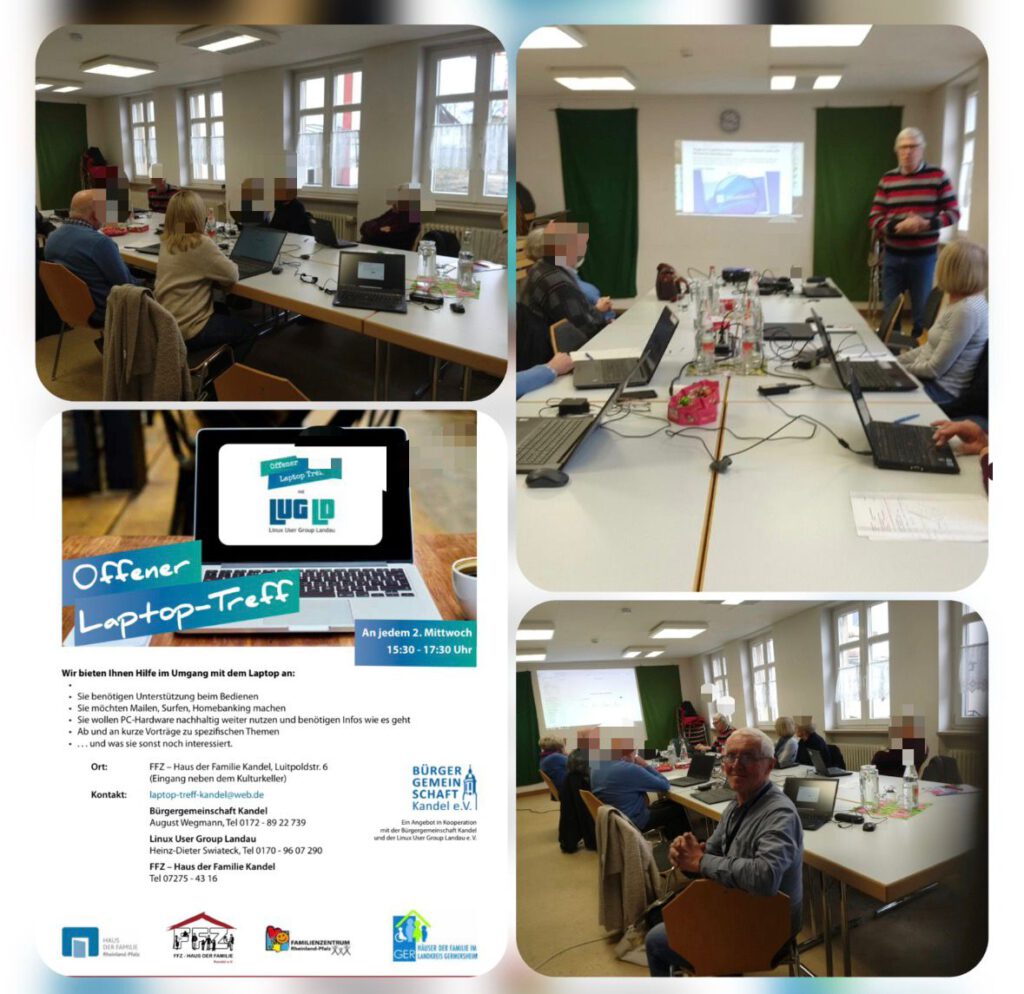 Collage Laptop Treff