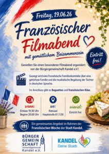 Französischer Filmabend Plakat